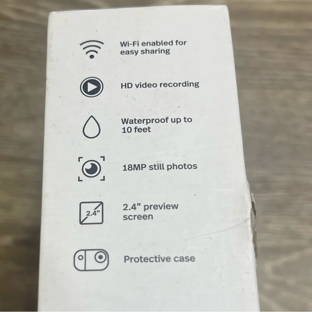 Polaroid Wave Underwater Digital Camera with Video Recording, Wi-Fi Connectivity